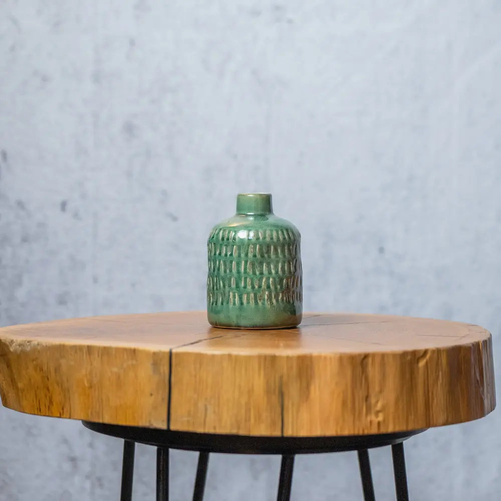 Vase middle CANA | dunkelgrün Feder&Konfetti