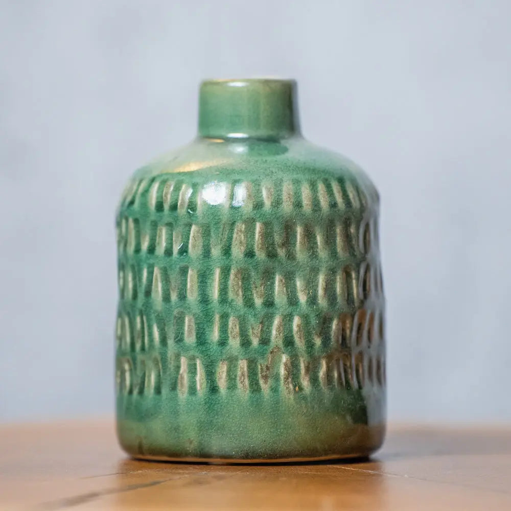 Vase middle CANA | dunkelgrün Feder&Konfetti