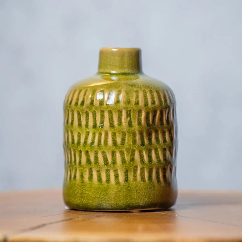 Vase middle CANA | helllgrün Feder&Konfetti