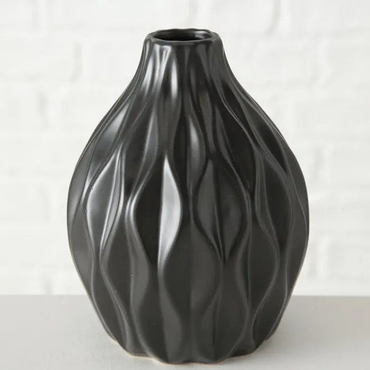 Vase middle ZALINA | schwarz - Feder&Konfetti Store