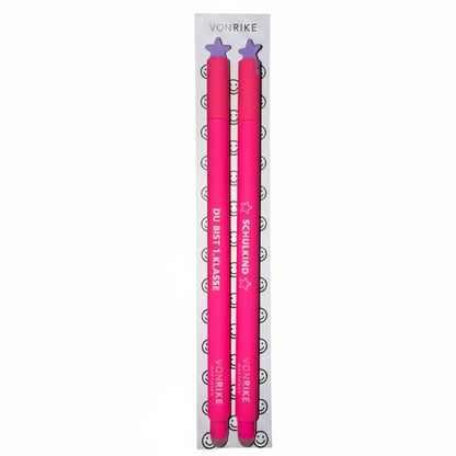 Radierbare Gelstifte | Von Rike | Schulkind Edition | 2 Farben