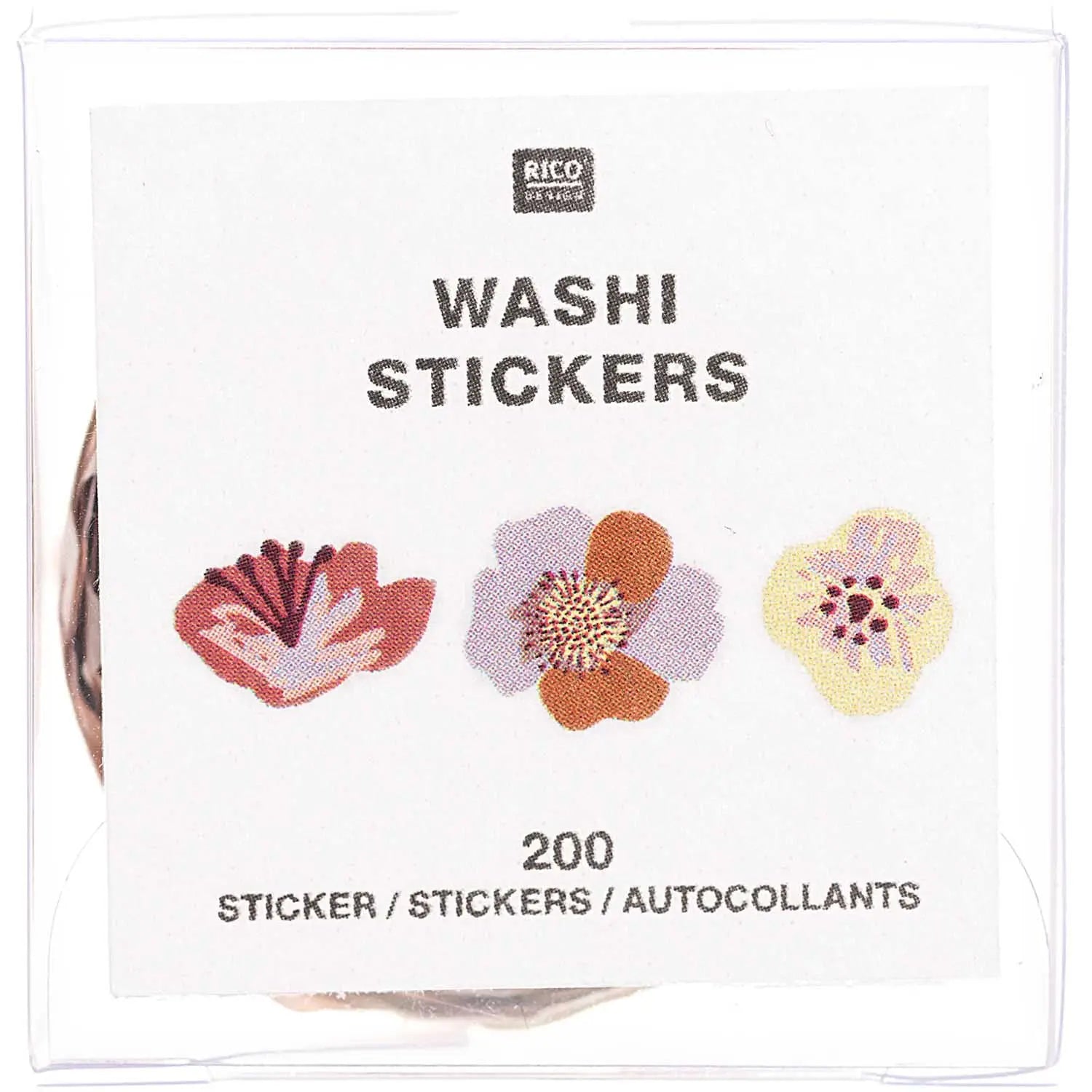Washi Sticker BLUMEN - Feder&Konfetti