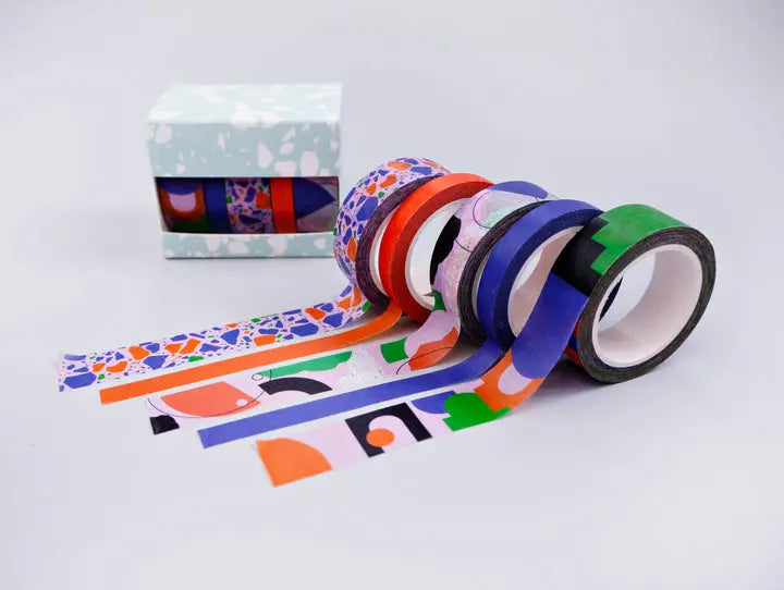 Washi Tape PRIMARY CITIES | 5 Stk. - Feder&Konfetti Store
