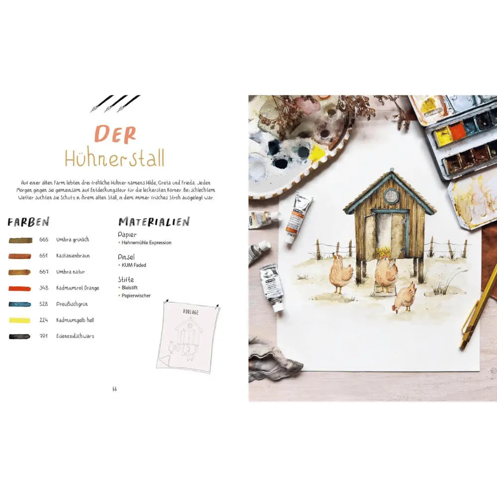 Watercolor Countryside EMF Verlag