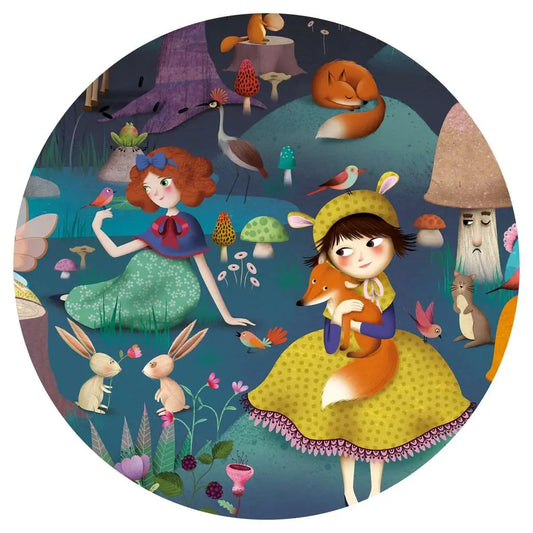 Wimmelpuzzle: ZAUBERWALD - 100 Teile Djeco