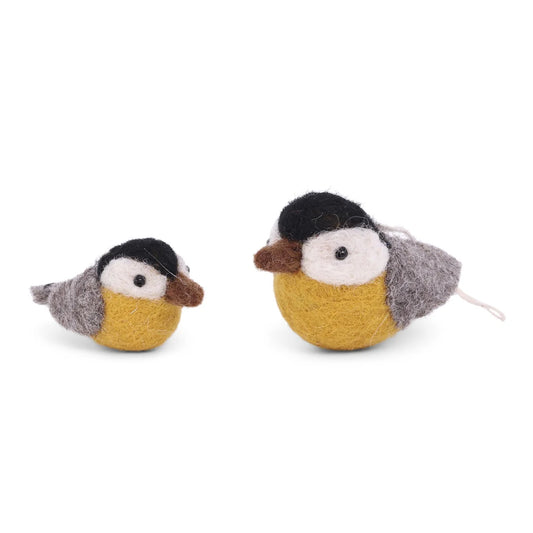 Bird Yellow | 2er-Set Filz-Anhänger