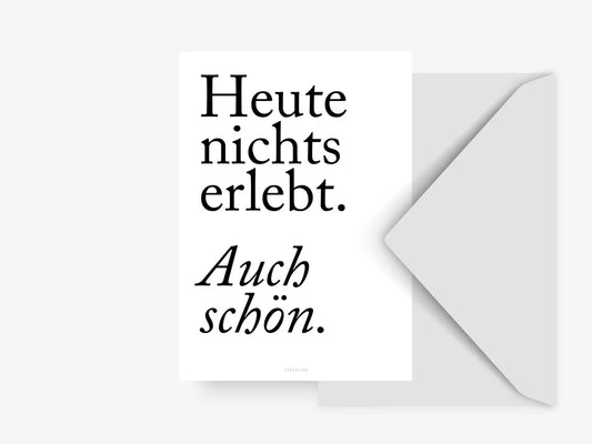 Auch schön | Postkarte