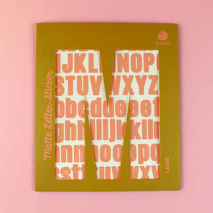 Matte Letter Sticker | ava&yves | Bastelbedarf | 4 Farben