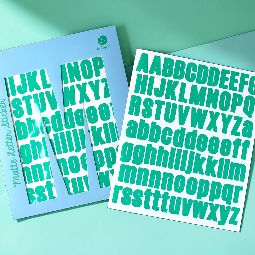 Matte Letter Sticker | ava&yves | Bastelbedarf | 4 Farben