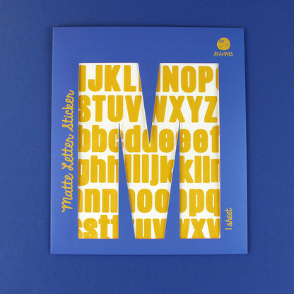 Matte Letter Sticker | ava&yves | Bastelbedarf | 4 Farben