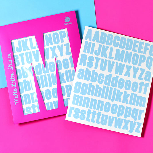 Matte Letter Sticker | ava&yves | Bastelbedarf | 4 Farben