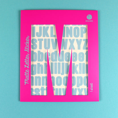 Matte Letter Sticker | ava&yves | Bastelbedarf | 4 Farben