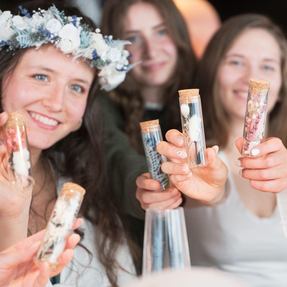 Willkommen, kleines Wunder – Babyparty Haarkranz-Workshop