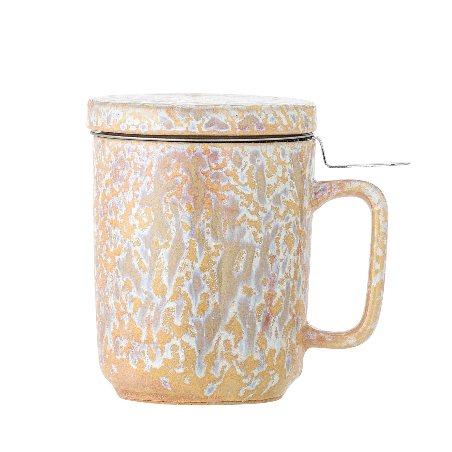 Yuma | Bloomingville | Becher aus Steingut mit Deckel und Teesieb | 2 Farben