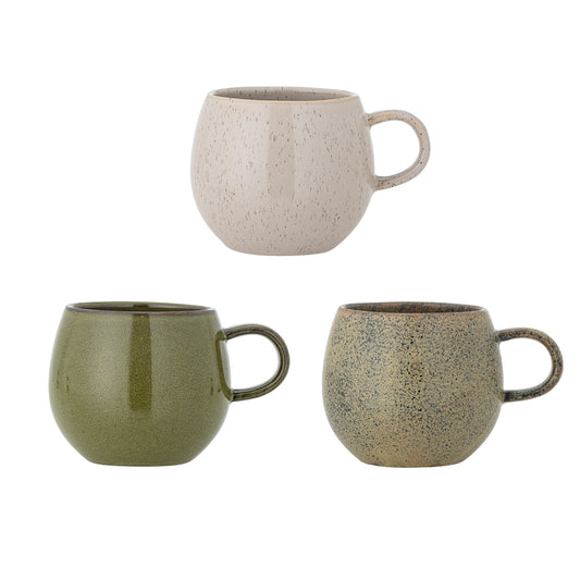 Addison | Bloomingville | Becher aus Steingut | 3 Farben