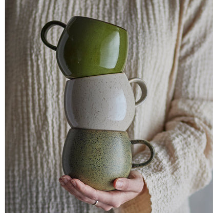 Addison | Bloomingville | Becher aus Steingut | 3 Farben