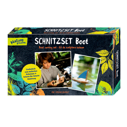 Schnitzset Boot | Die Spiegelburg | Nature Zoom | Bastelanleitung