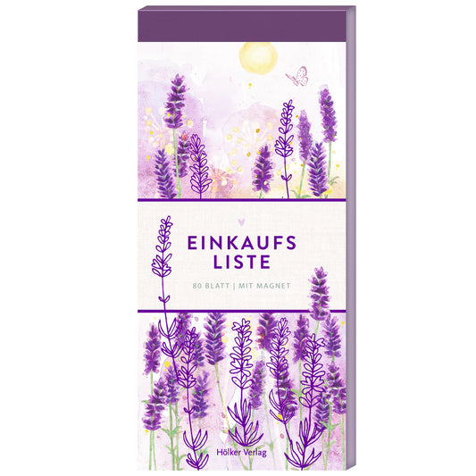 Einkaufsliste Lavendel | Hölker Verlag | Notizblock