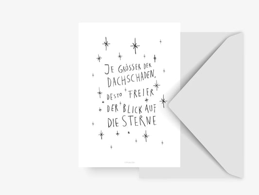 Dachschaden | Postkarte