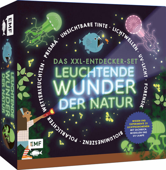 Das XXL Entdecker-Set | Leuchtende Wunder der Natur | EMF |Experimentierbox