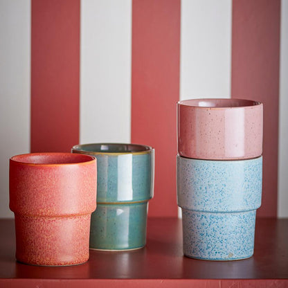 Ewan | bunt | Steingut-Tasse | 4 Varianten