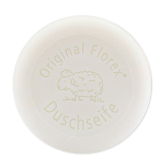 Duschseife Schneerose im Waschbeutel | Schafmilchseife