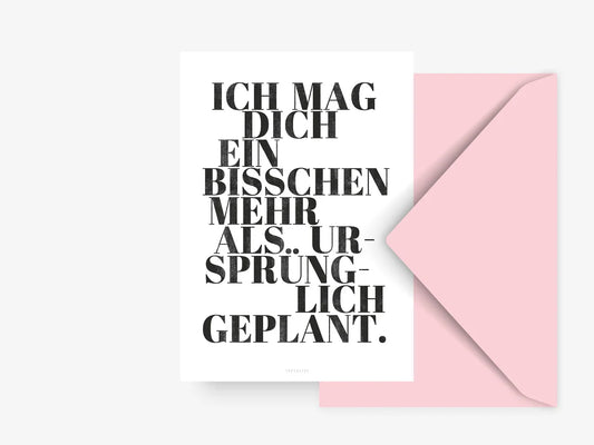 Geplant | Postkarte