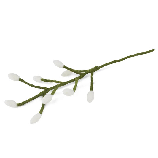 Branch with Long White Bells | Filzblume