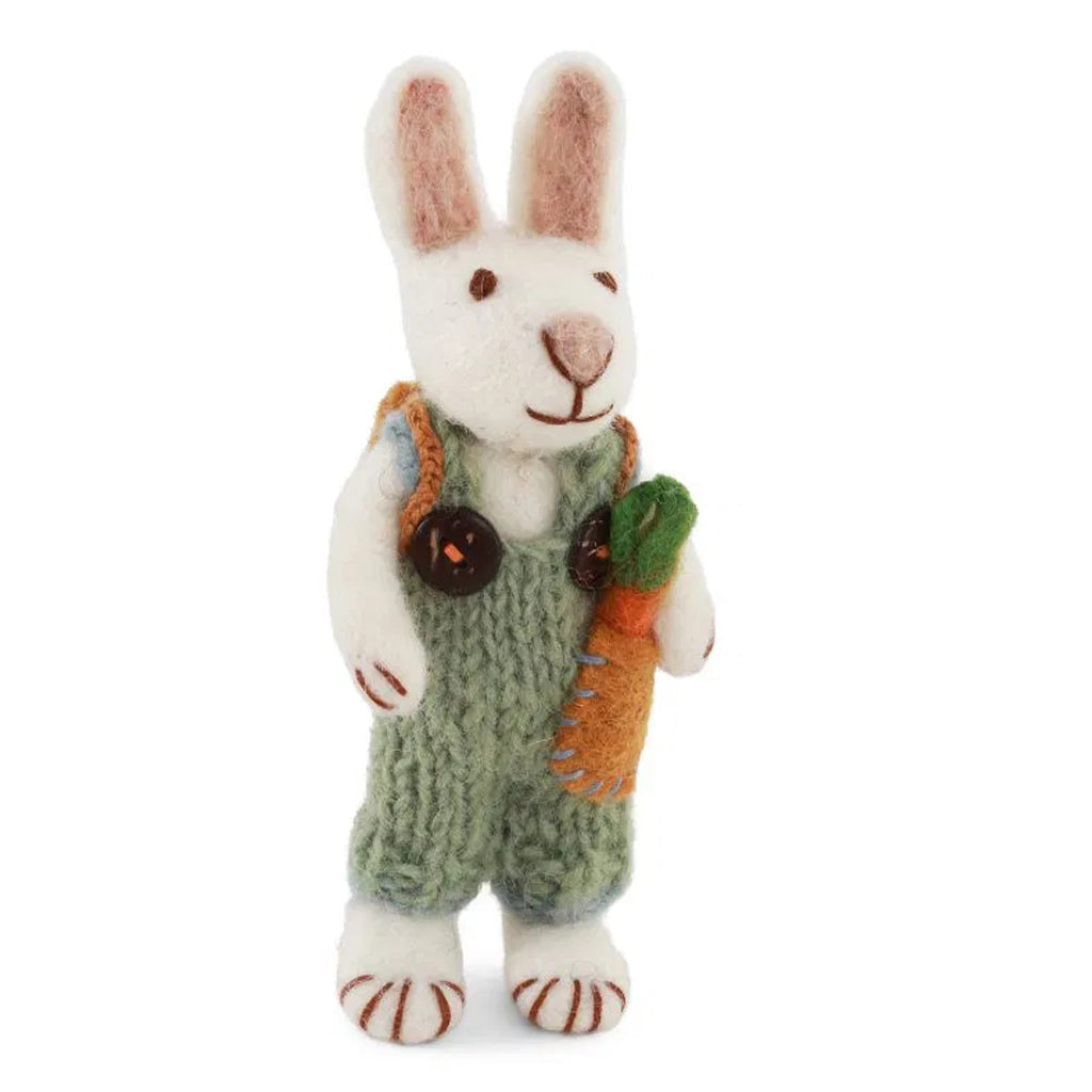 Small White Bunny Boy & Girly | Filz - Figur | 2 Varianten