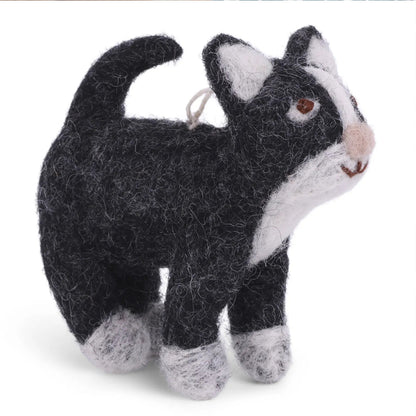 Cat Dark Grey | Gry & Sif | Filzfigur