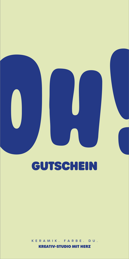 Dein Oh! Keramik Gutschein | per Post