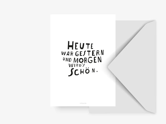 Heute | Postkarte