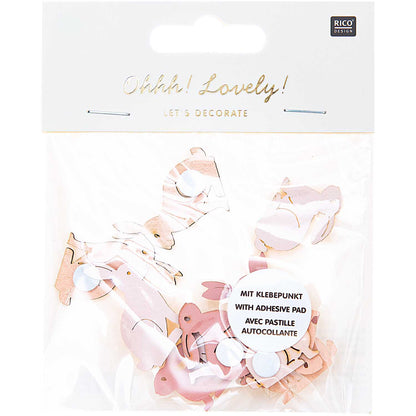 Hasen puder Mix | Holzsticker