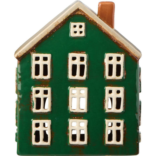 Nyhavn | Ib Laursen | Teelichthaus | grün mit Tür seitlich