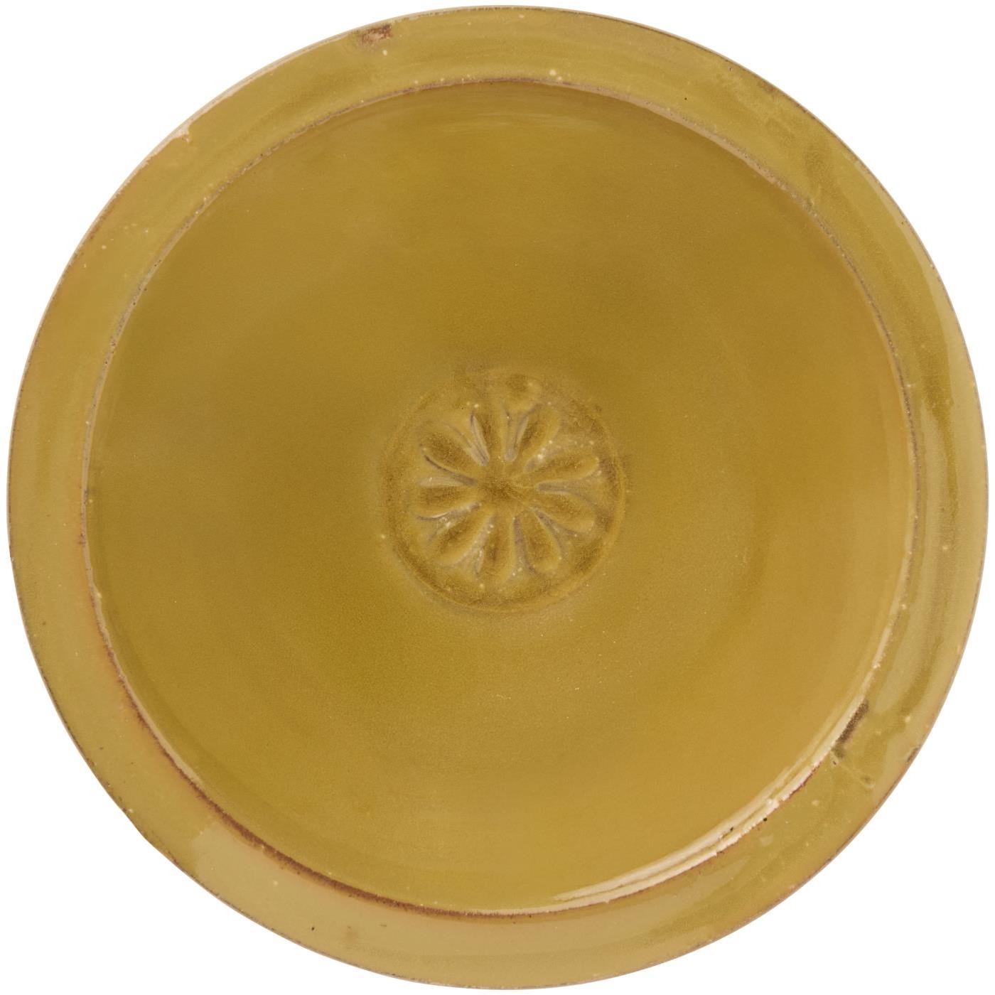 Schale mit Blume mustard | Dekoschale