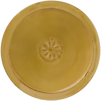 Schale mit Blume mustard | Dekoschale