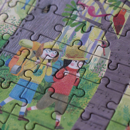 Tag und Nacht im Wald | Puzzle