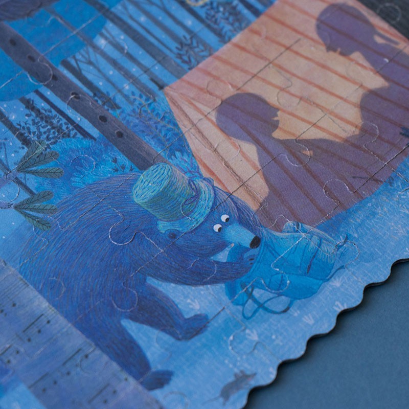 Tag und Nacht im Wald | Puzzle