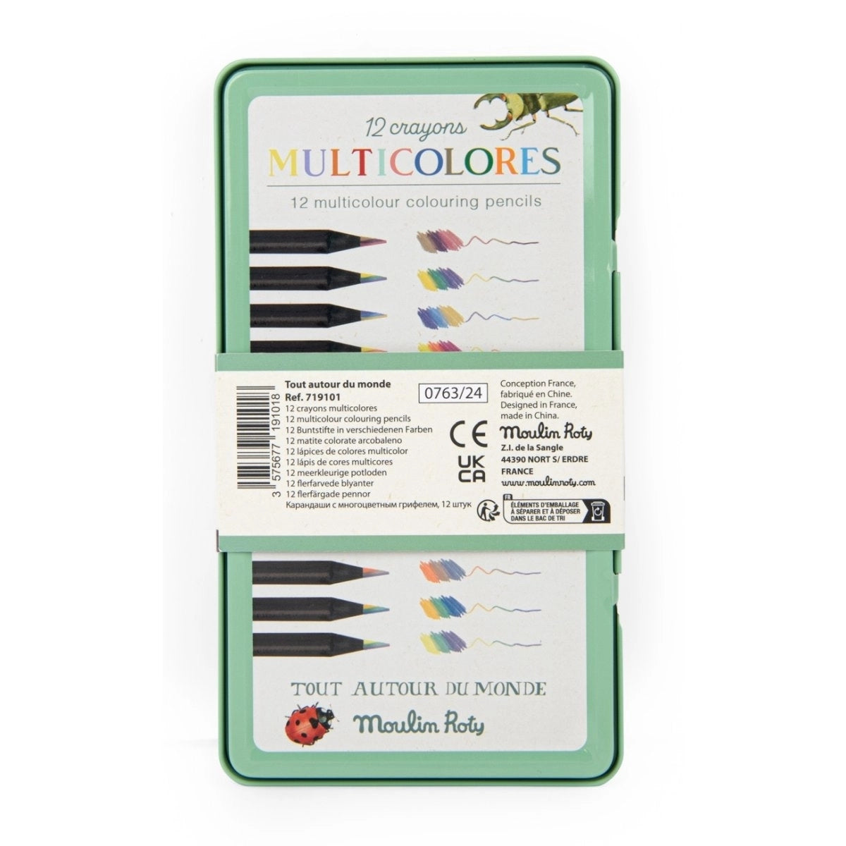 12 mehrfarbige Buntstifte | Stifte‑Set