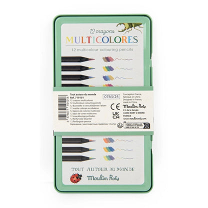 12 mehrfarbige Buntstifte | Stifte‑Set