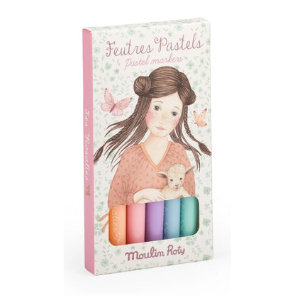 Rosalies 6 Pastell-Filzstifte | Stifte‑Set