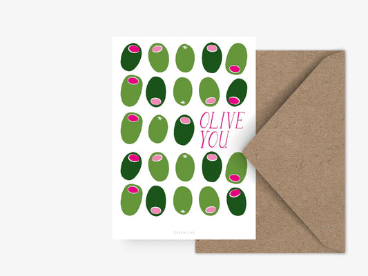 Olive you | Postkarte
