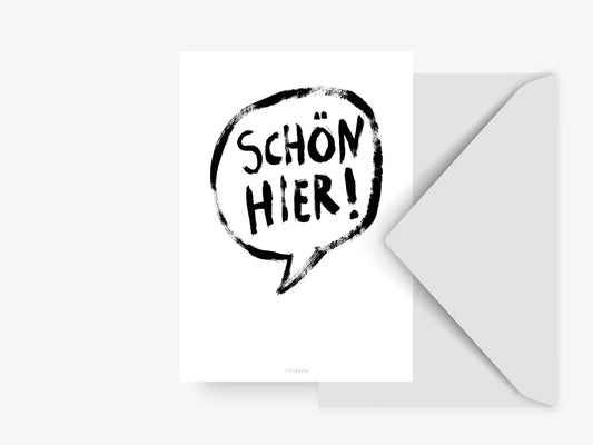 Schön hier | Postkarte