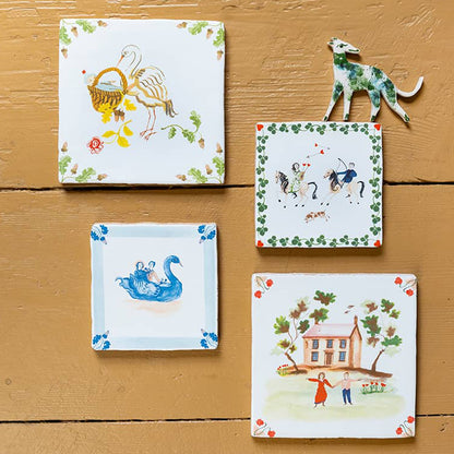 Glücksvogel | StoryTiles | Handgefertigte Keramikfliese