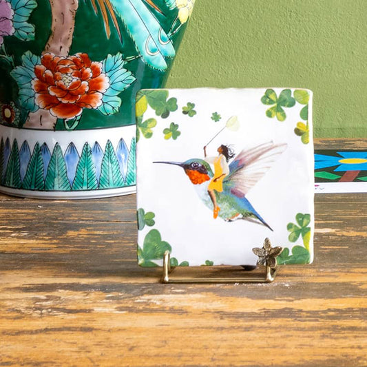 Glücksvogel | StoryTiles | Handgefertigte Keramikfliese