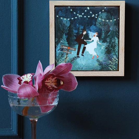 Unsere Hochzeitsnacht | StoryTiles | Handgefertigte Keramikfliese