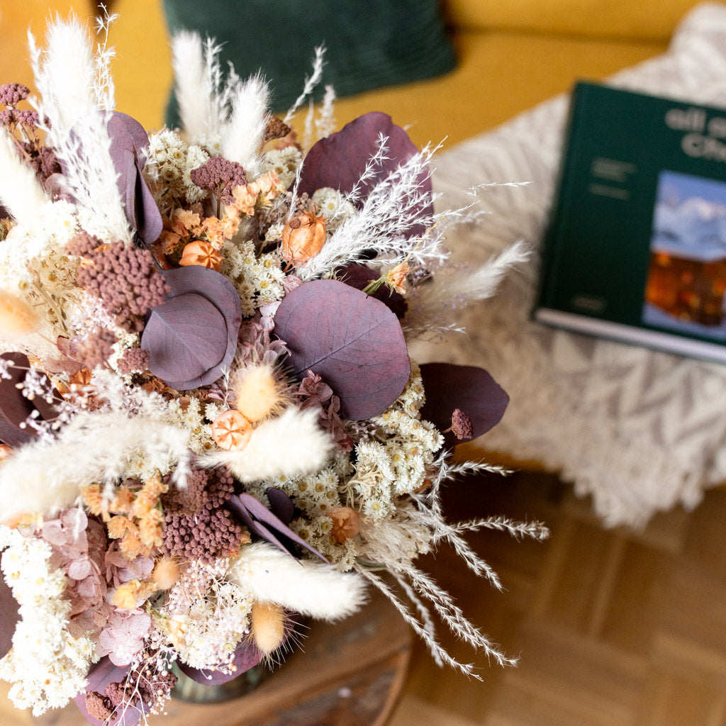 Dimma | Feder&Konfetti | handgebundener Trockenblumenstrauß