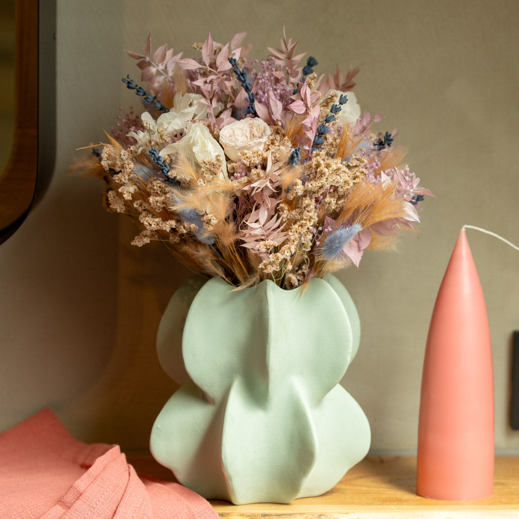 Sommar | Feder&Konfetti | handgebundener Trockenblumenstrauß