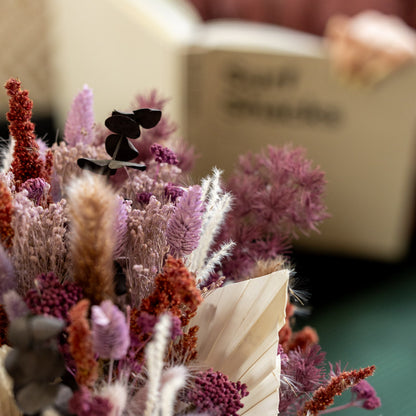 Myra | Feder&Konfetti | handgebundener Trockenblumenstrauß