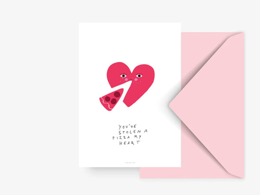 Pizza my heart | Postkarte